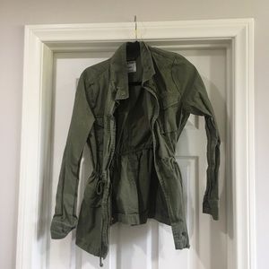 Army green cargo jacket
